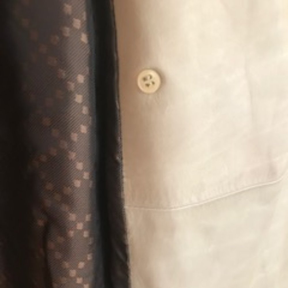 Gucci Albino Suede with Ostrich Cut Detail Coat - Picture 7 of 16